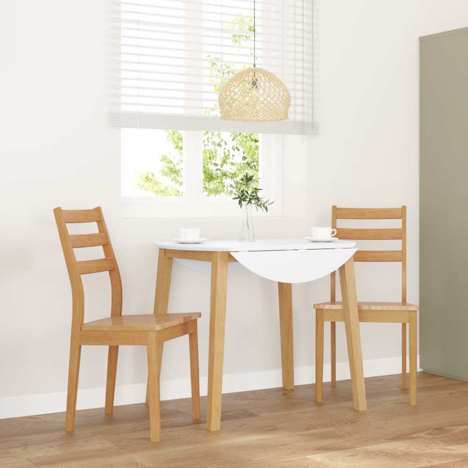 Sillas de comedor  2 uds madera maciza natural
