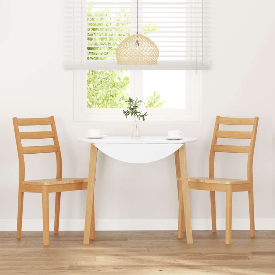 Sillas de comedor  2 uds madera maciza natural