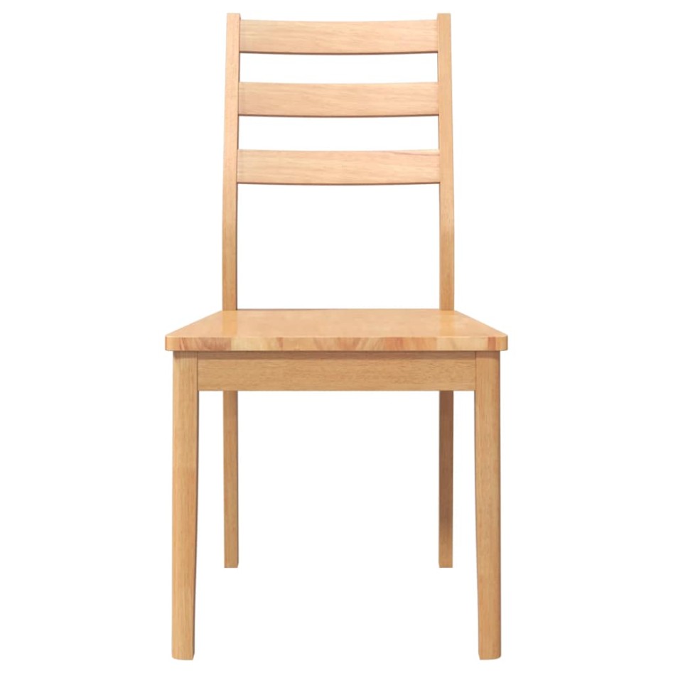 Sillas de comedor  2 uds madera maciza natural