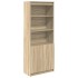 Aparador alto madera de ingeniería roble Sonoma 70x35x180