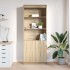 Aparador alto madera de ingeniería roble Sonoma 70x35x180
