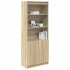 Aparador alto madera de ingeniería roble Sonoma 70x35x180