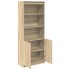 Aparador alto madera de ingeniería roble Sonoma 70x35x180