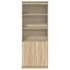Aparador alto madera de ingeniería roble Sonoma 70x35x180
