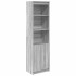 Aparador de madera de ingeniería Sonoma gris 50x35x180