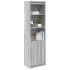 Aparador de madera de ingeniería Sonoma gris 50x35x180