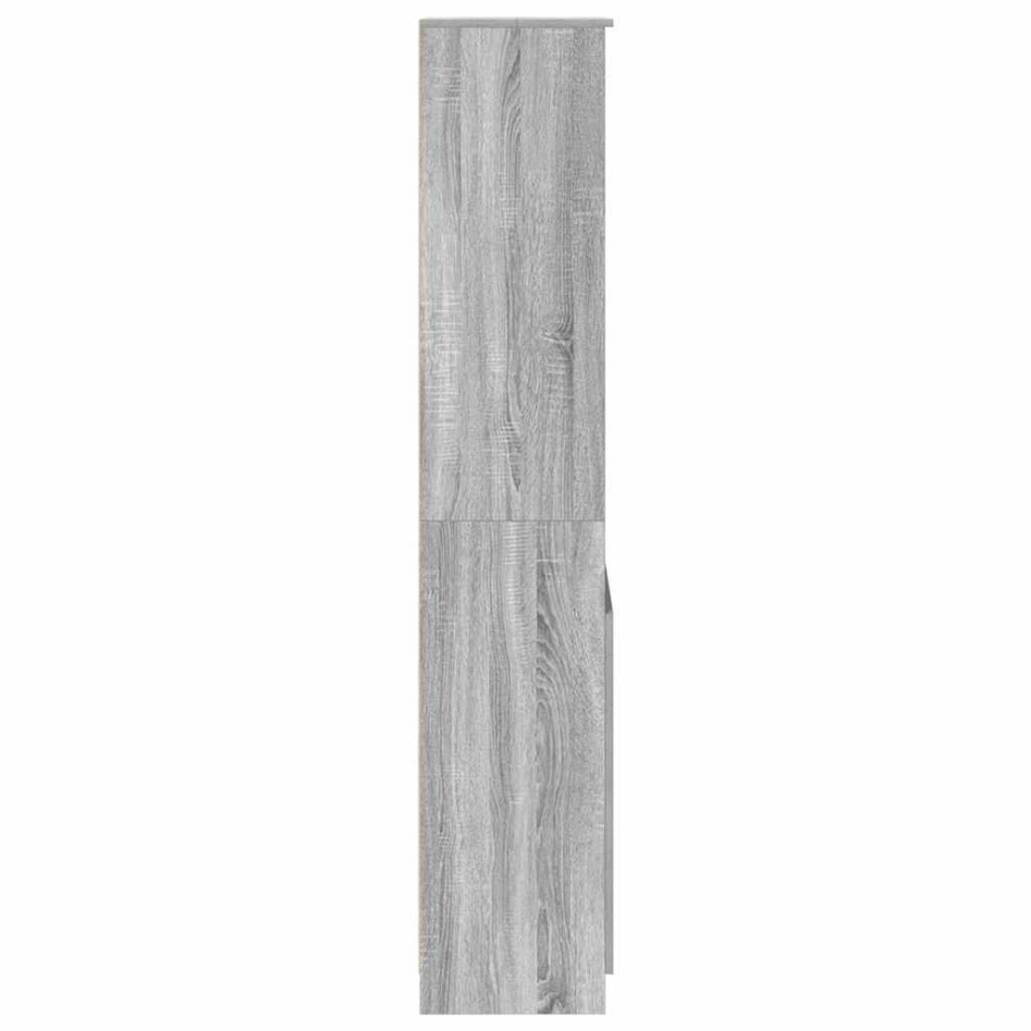 Aparador de madera de ingeniería Sonoma gris 50x35x180