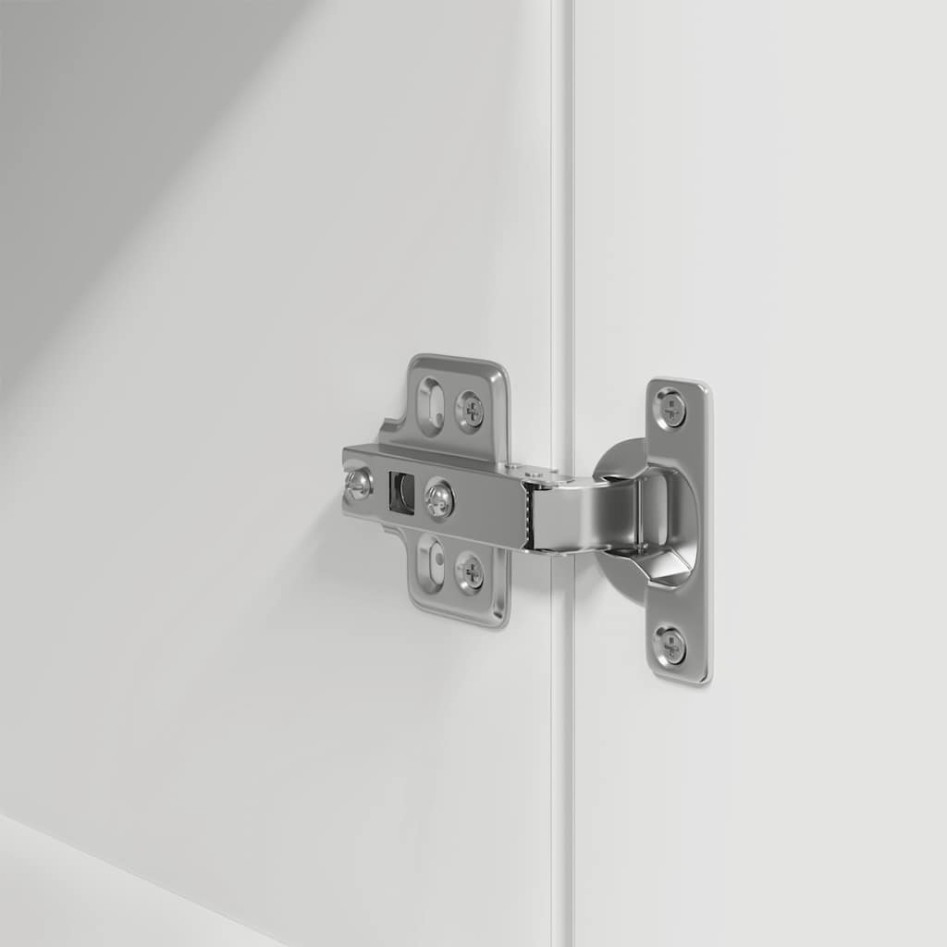 Aparador alto madera de ingeniería blanco 70x35x180