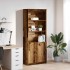 Aparador alto madera maciza 70x35x180 cm Madera de