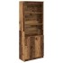 Aparador alto madera maciza 70x35x180 cm Madera de