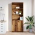 Aparador alto madera maciza 70x35x180 cm Madera de
