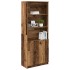 Aparador alto madera maciza 70x35x180 cm Madera de
