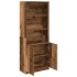 Aparador alto madera maciza 70x35x180 cm Madera de