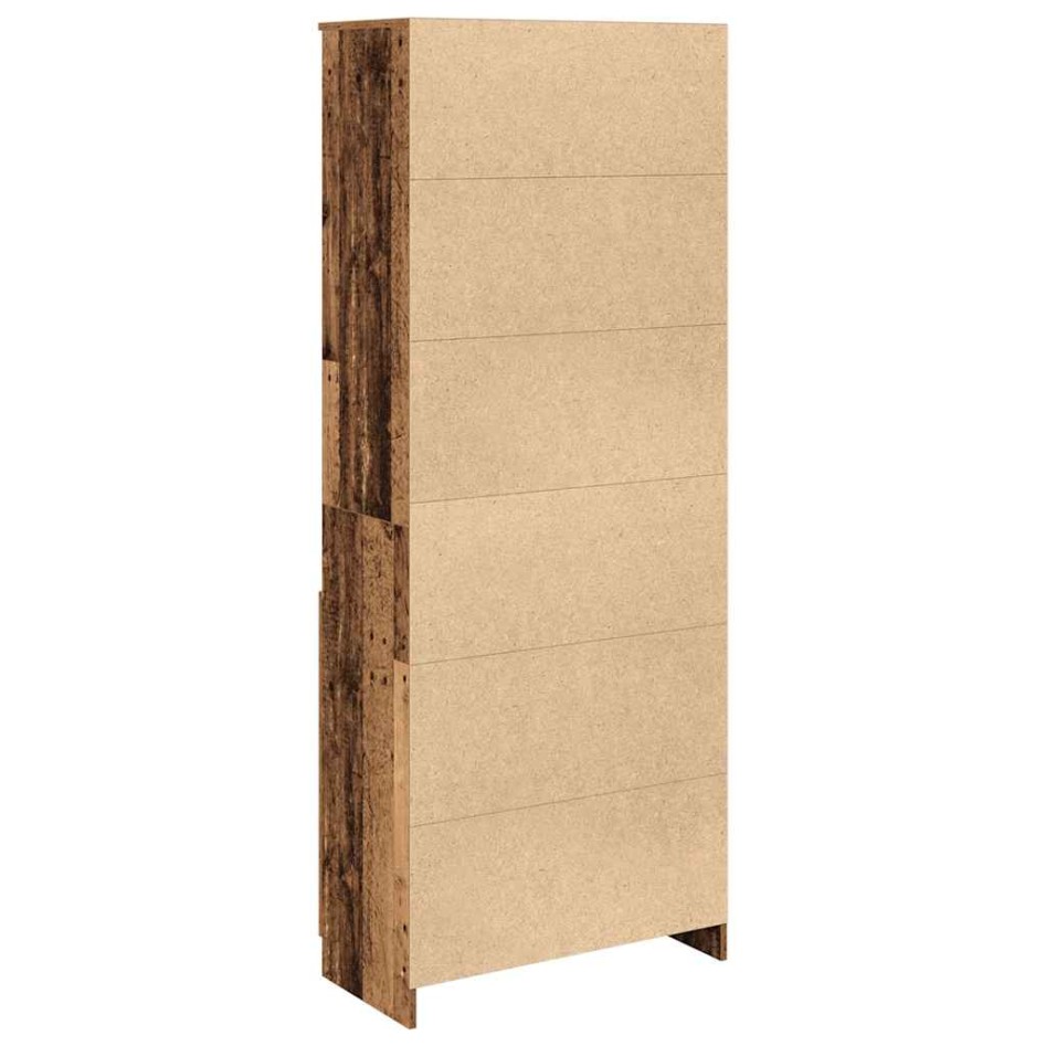 Aparador alto madera maciza 70x35x180 cm Madera de