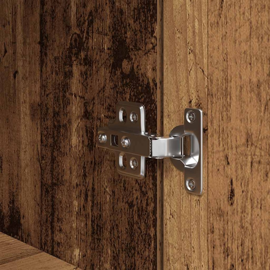 Aparador alto madera maciza 70x35x180 cm Madera de