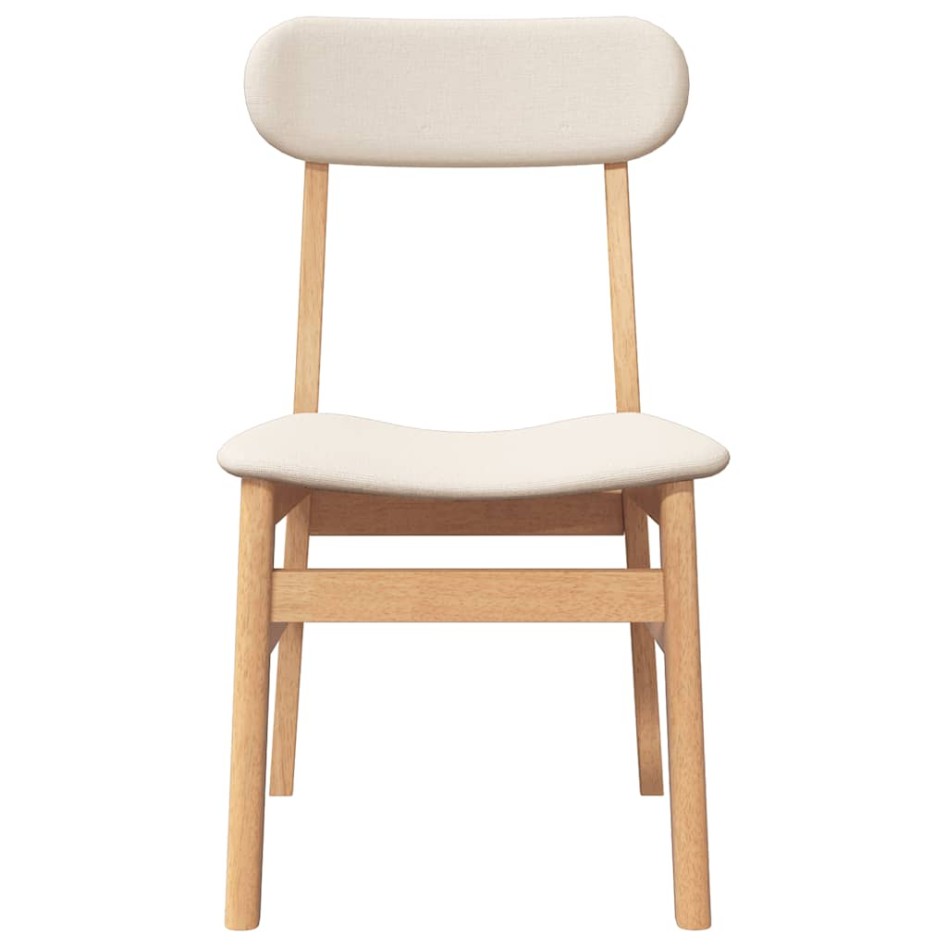 Sillas de comedor con cojines 2 uds madera maciza