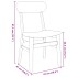 Sillas de comedor con cojines 2 uds madera maciza