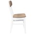 Sillas de comedor con cojines 2uds madera maciza blanco