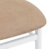 Sillas de comedor con cojines 2uds madera maciza blanco