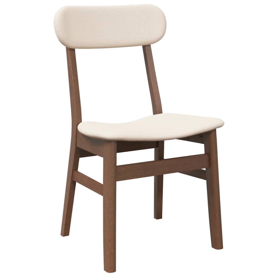 Sillas de comedor con cojines 2 uds madera maciza marrón