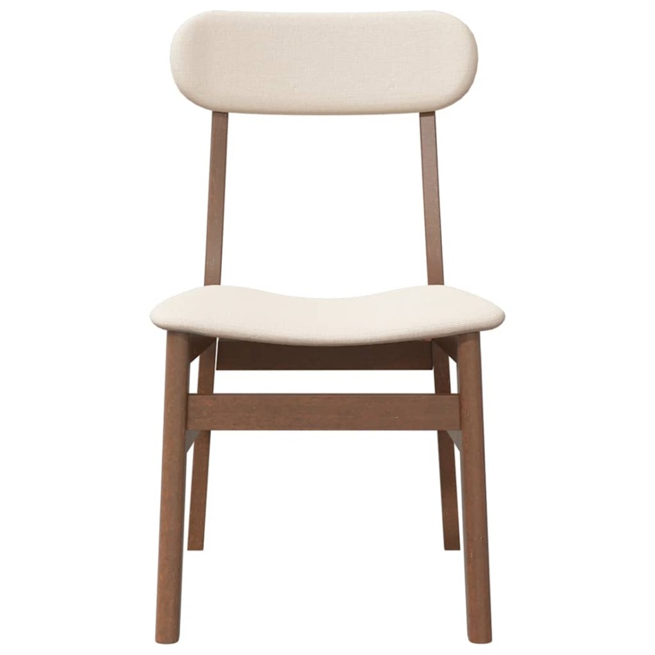 Sillas de comedor con cojines 2 uds madera maciza marrón