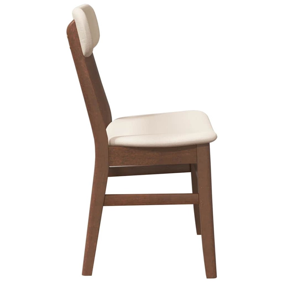 Sillas de comedor con cojines 2 uds madera maciza marrón