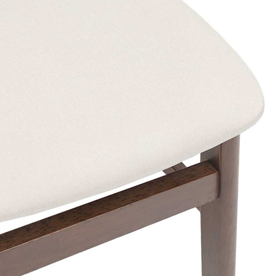 Sillas de comedor con cojines 2 uds madera maciza marrón