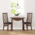 Sillas de comedor con cojines 2 uds madera maciza marrón