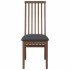 Sillas de comedor con cojines 2 uds madera maciza marrón