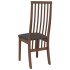 Sillas de comedor con cojines 2 uds madera maciza marrón