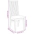 Sillas de comedor con cojines 2 uds madera maciza marrón