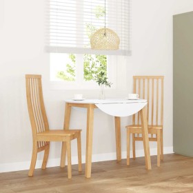 Sillas de comedor 2 unidades madera maciza de