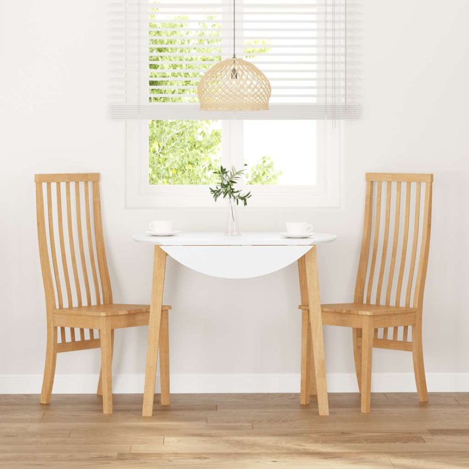 Sillas de comedor 2 unidades madera maciza de