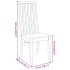 Sillas de comedor 2 unidades madera maciza de
