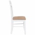 Sillas de comedor con cojines 2uds madera maciza blanco