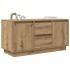 Mueble de TV con luces LED roble artesanal 100x41x50