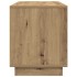 Mueble de TV con luces LED roble artesanal 100x41x50