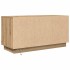 Mueble de TV con luces LED roble artesanal 100x41x50