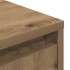 Mueble de TV con luces LED roble artesanal 100x41x50