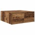 Mesa de centro con cajones madera vieja 100x100x40