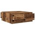 Mesa de centro con cajones madera vieja 100x100x40