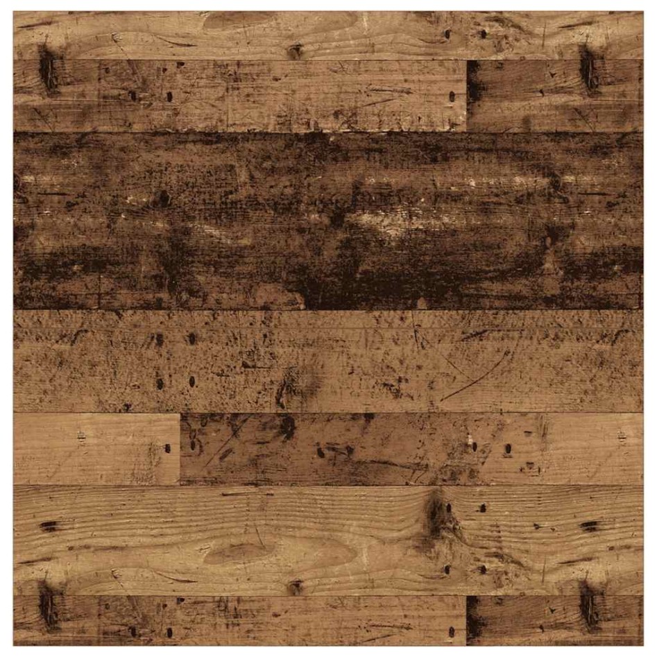 Mesa de centro con cajones madera vieja 100x100x40