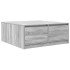 Mesa de centro con cajones Sonoma gris 100x100x40