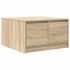 Mesa de centro con cajones roble Sonoma 70,5x70x40