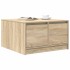 Mesa de centro con cajones roble Sonoma 70,5x70x40