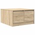 Mesa de centro con cajones roble Sonoma 70,5x70x40