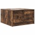 Mesa de centro con cajones roble ahumado 70,5x70x40
