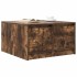 Mesa de centro con cajones roble ahumado 70,5x70x40