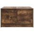 Mesa de centro con cajones roble ahumado 70,5x70x40