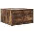 Mesa de centro con cajones roble ahumado 70,5x70x40